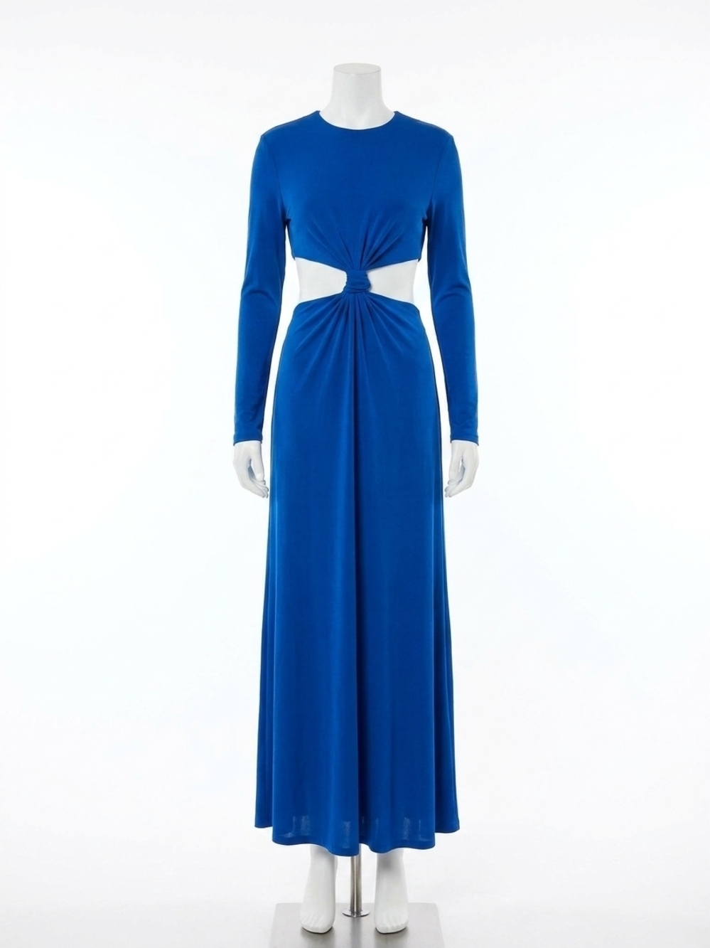 NEW FARM RIO knot cut out maxi dress in cobalt